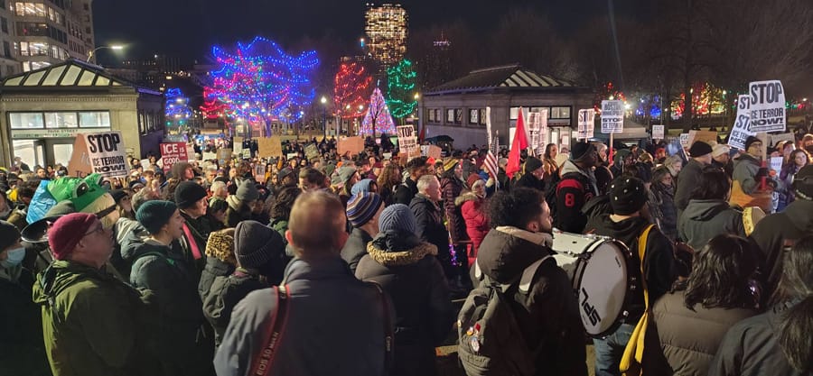 Protest at Park St., state moves to cut HealthConnector costs, Dugout to sell liquor license